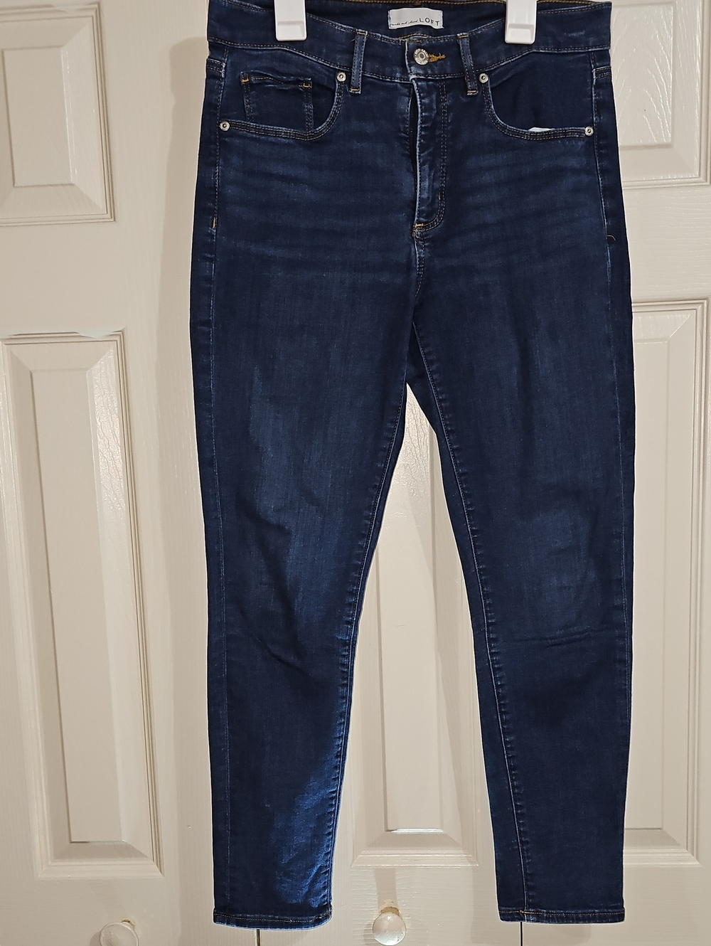 LOFT Dark Indigo Skinny Jeans